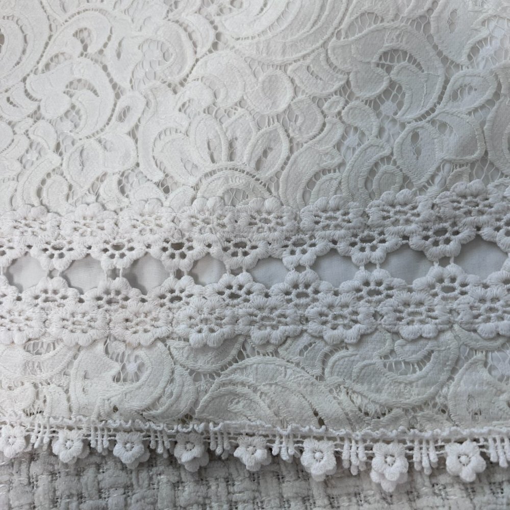 Topshop Cream Lace Skirt - Picture 4 of 6